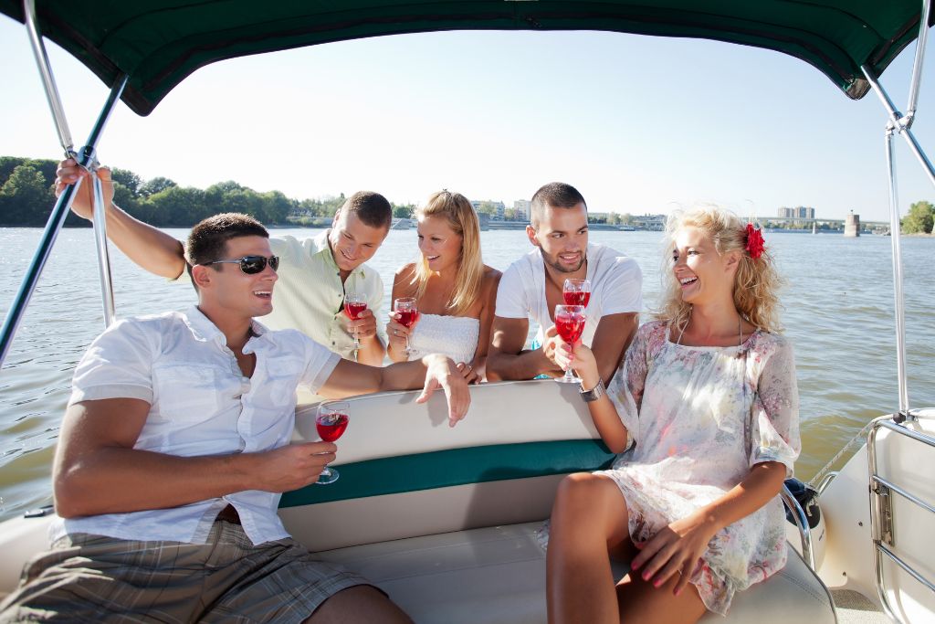 enjoy a party on a boat
