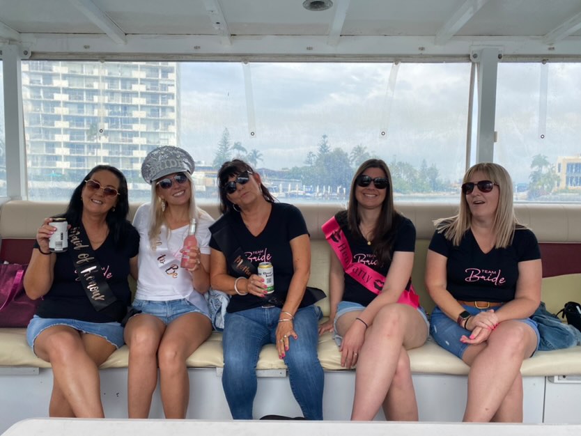kim's hens weekend on the party boat