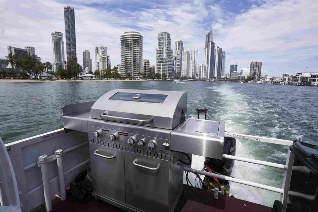 Large Stainless Steel BBQ On Mirage Party Boat